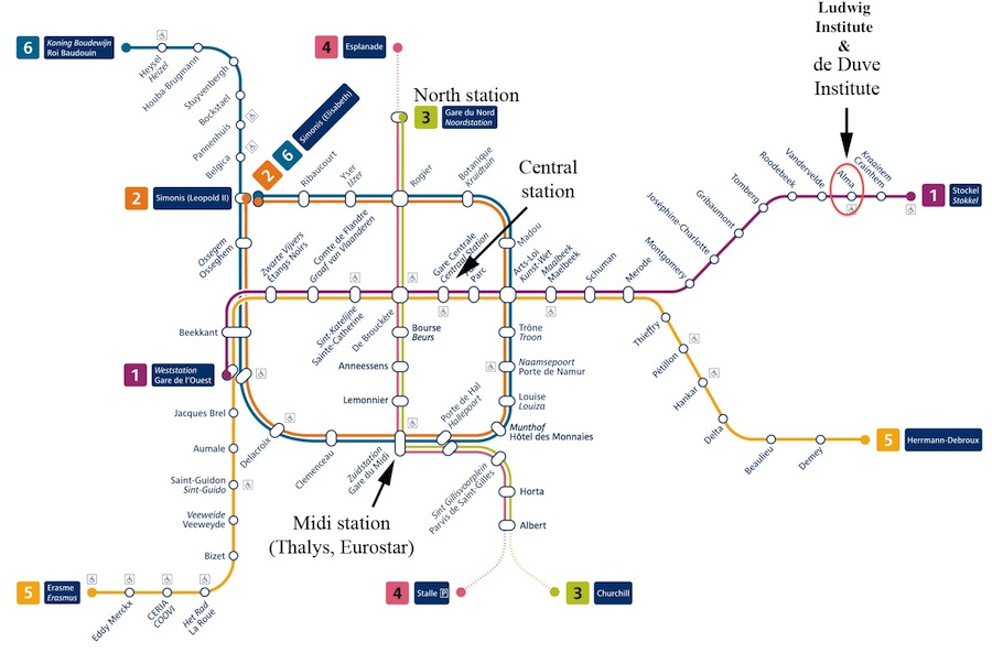 brussels metro map